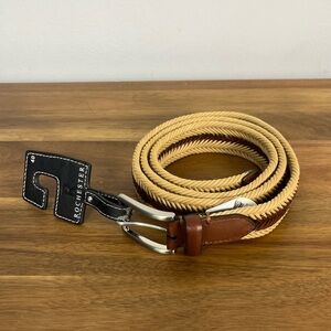 Men’s NWT Rochester Weaved Belt Size 40/100 Leather Trimmed